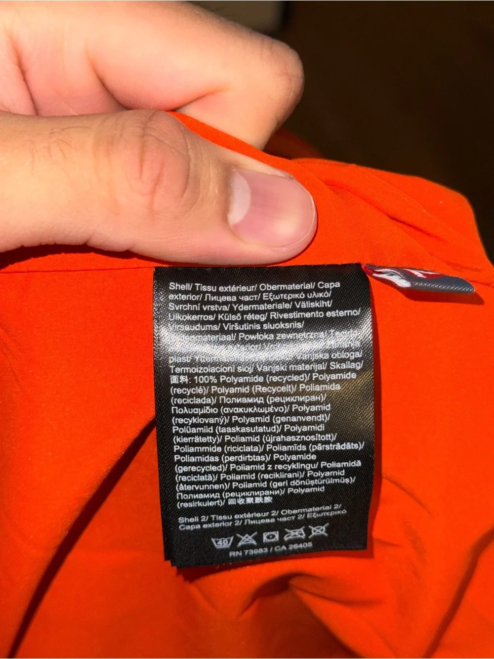 Helly Hansen Orange Full-Zip Hooded Jacket